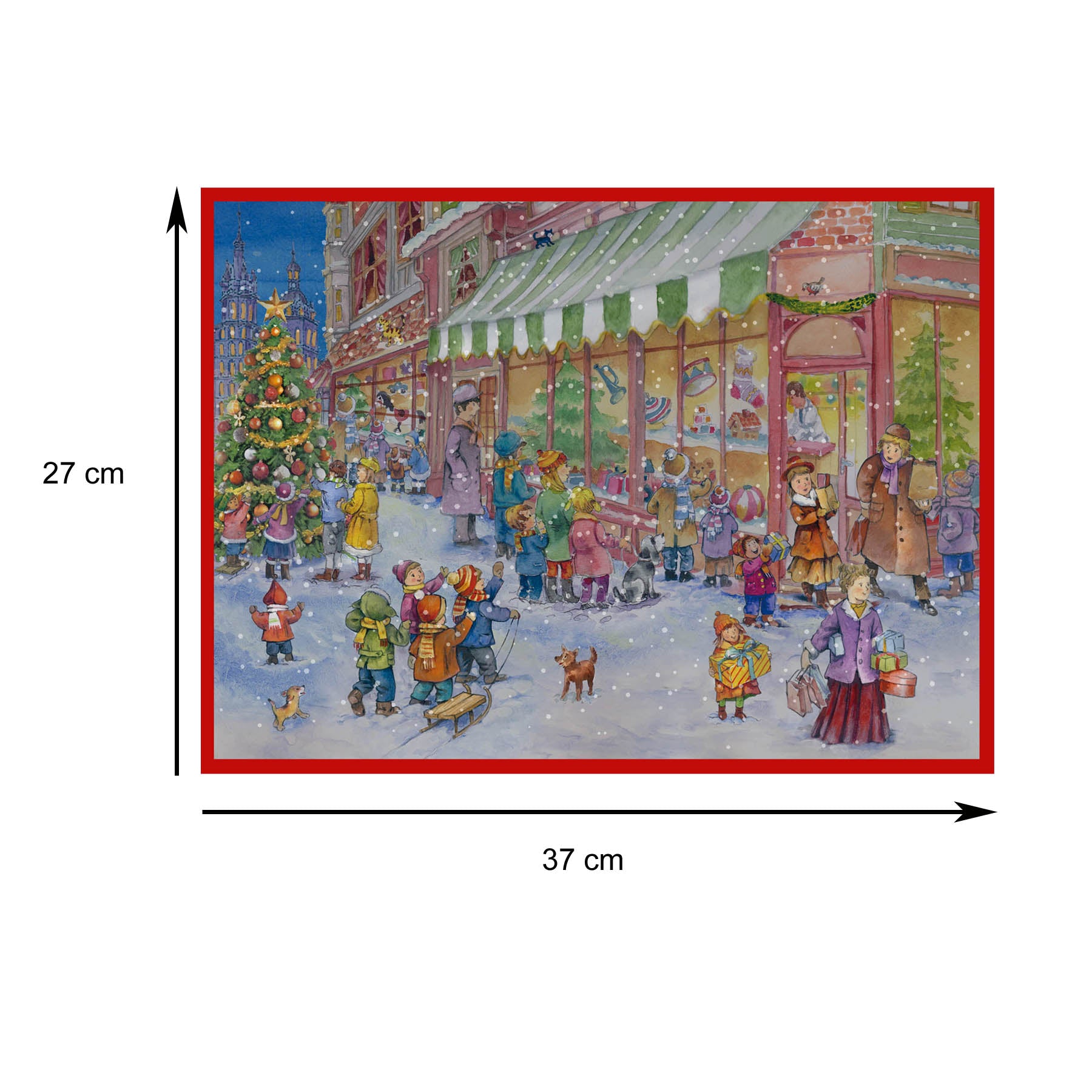 Grössenangaben zum Adventskalender "Am Spielzeugladen" thumbnail