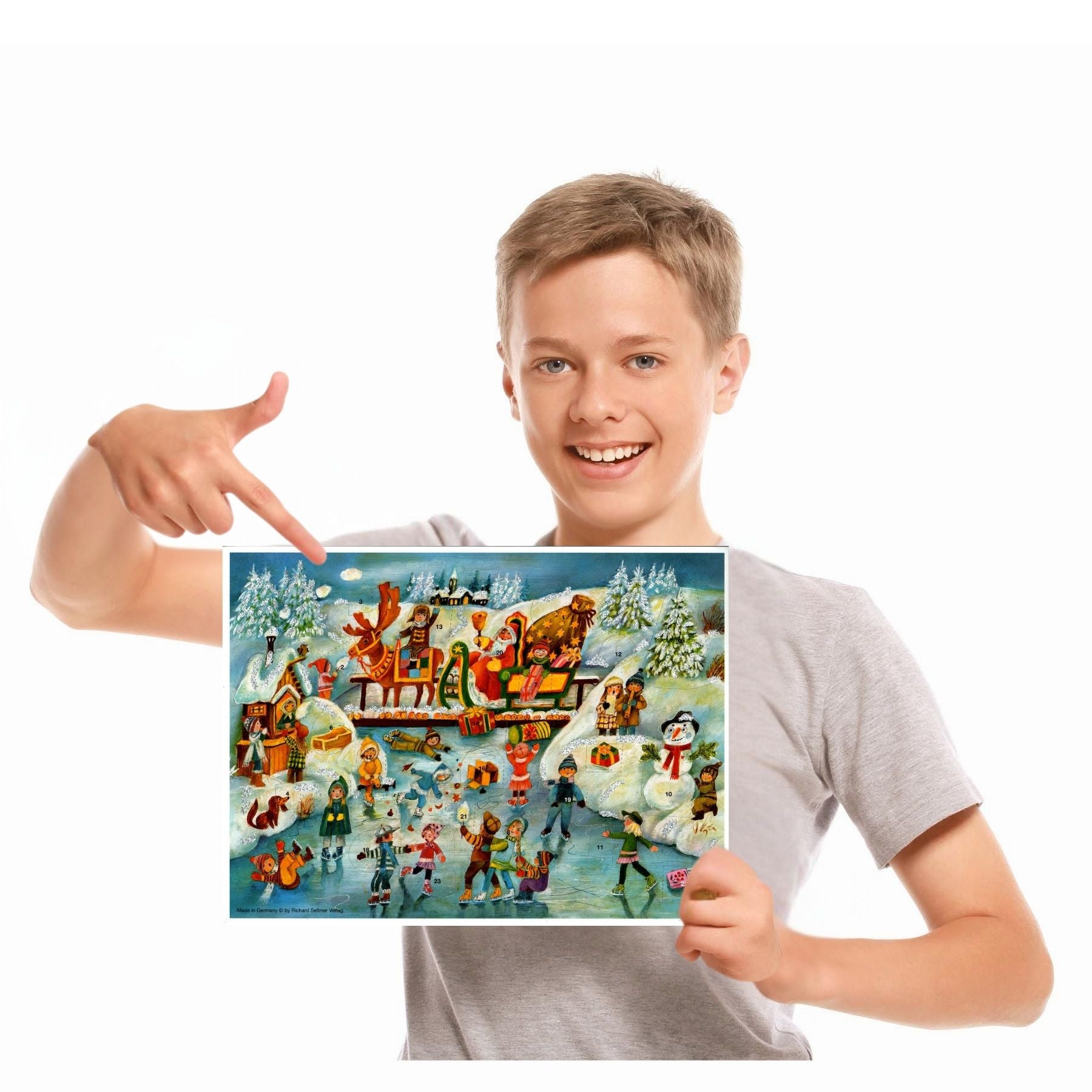 Adventskalender "Spaß beim Eislaufen" - Junge thumbnail