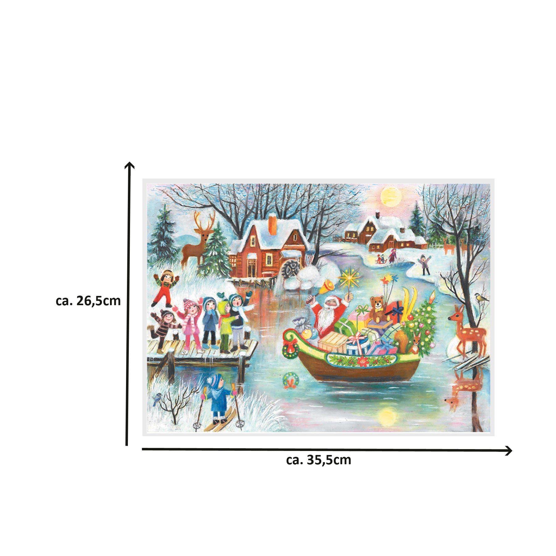 Advent calendar "Santa Claus in the boat"