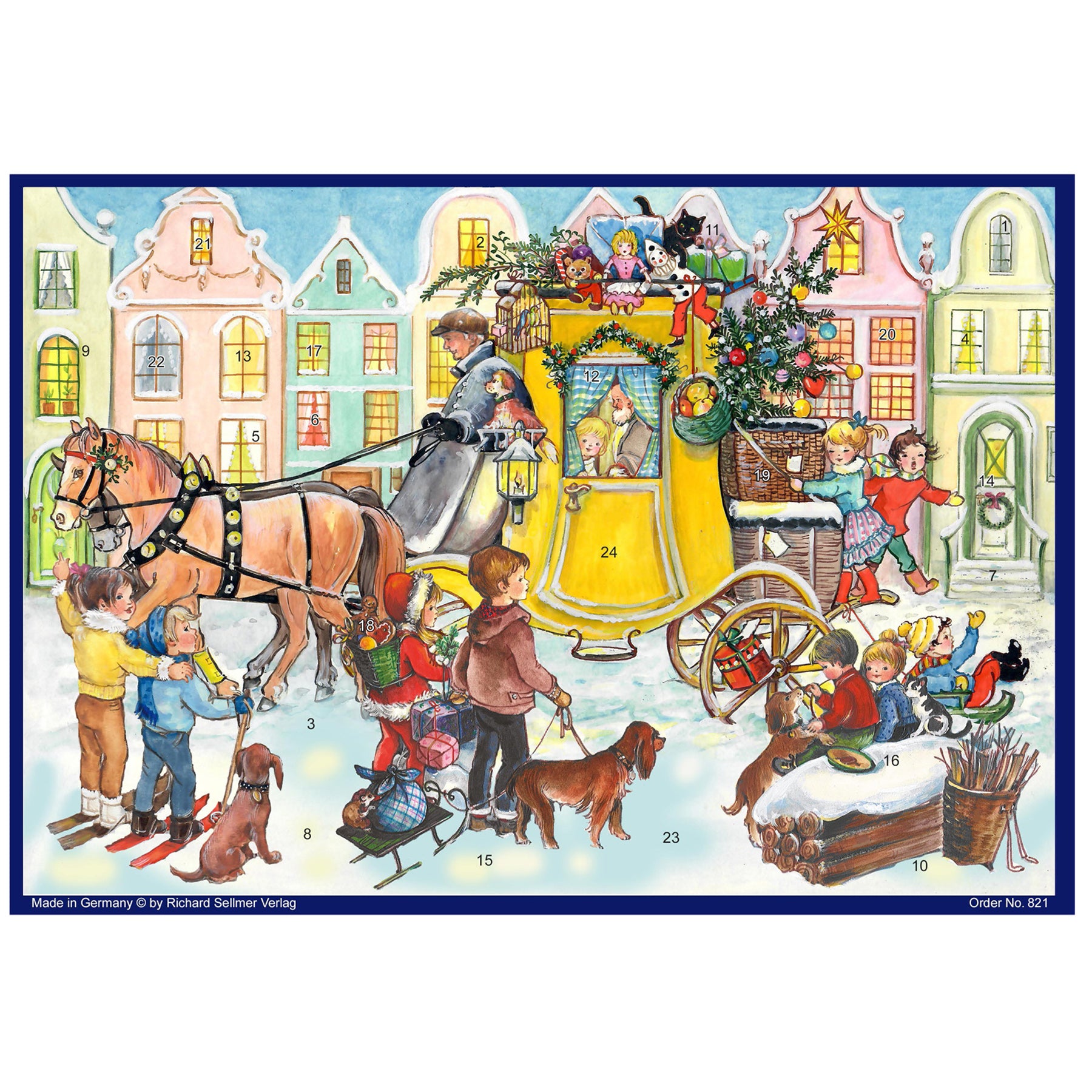 Advent calendar with pictures in A4 format.