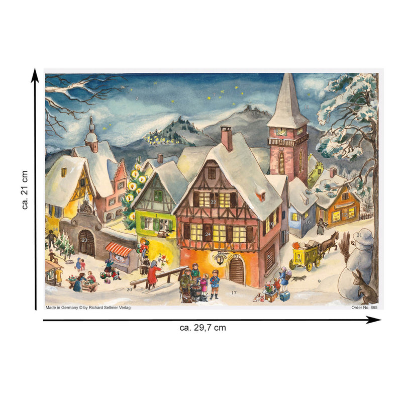 Adventskalender "Verschneites Dorf"