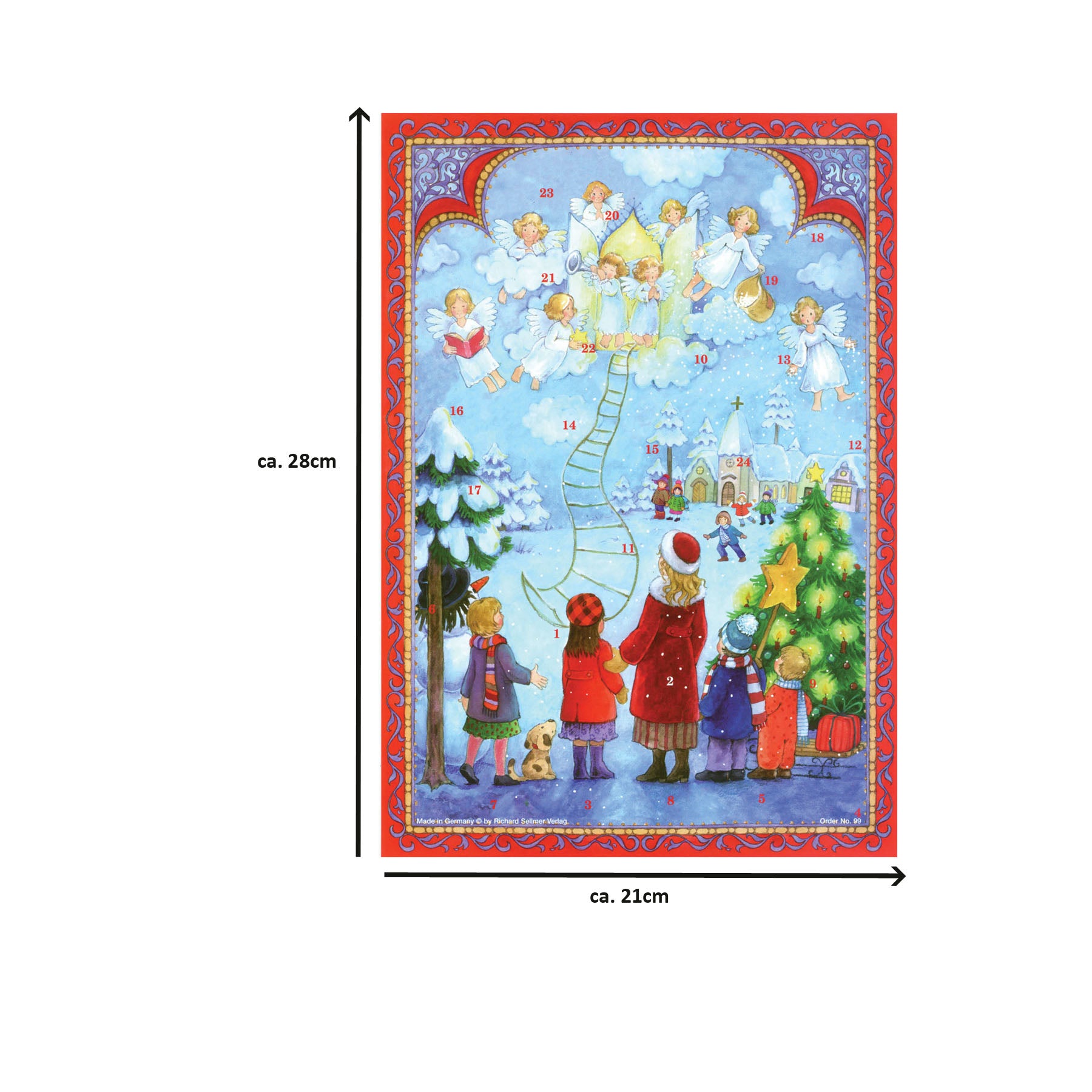 Advent calendar A4 "The Ladder to Heaven"