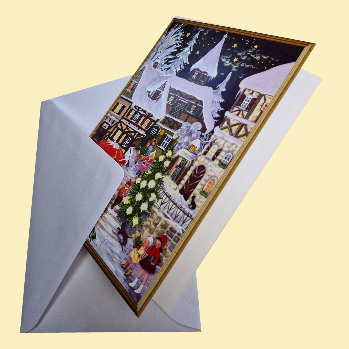 Christmas card “Winter in the Village”