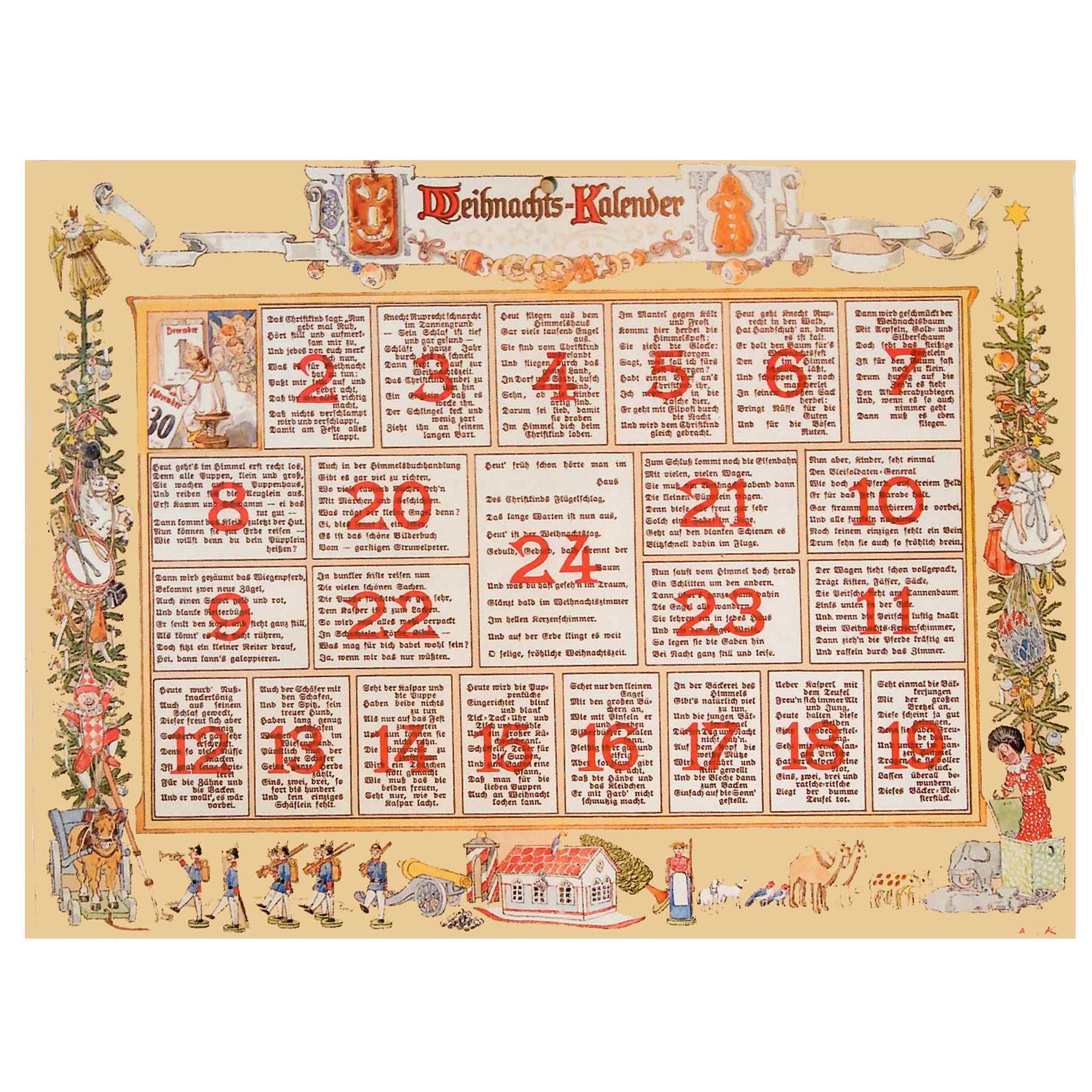 Gerhard Lang - erster Adventskalender