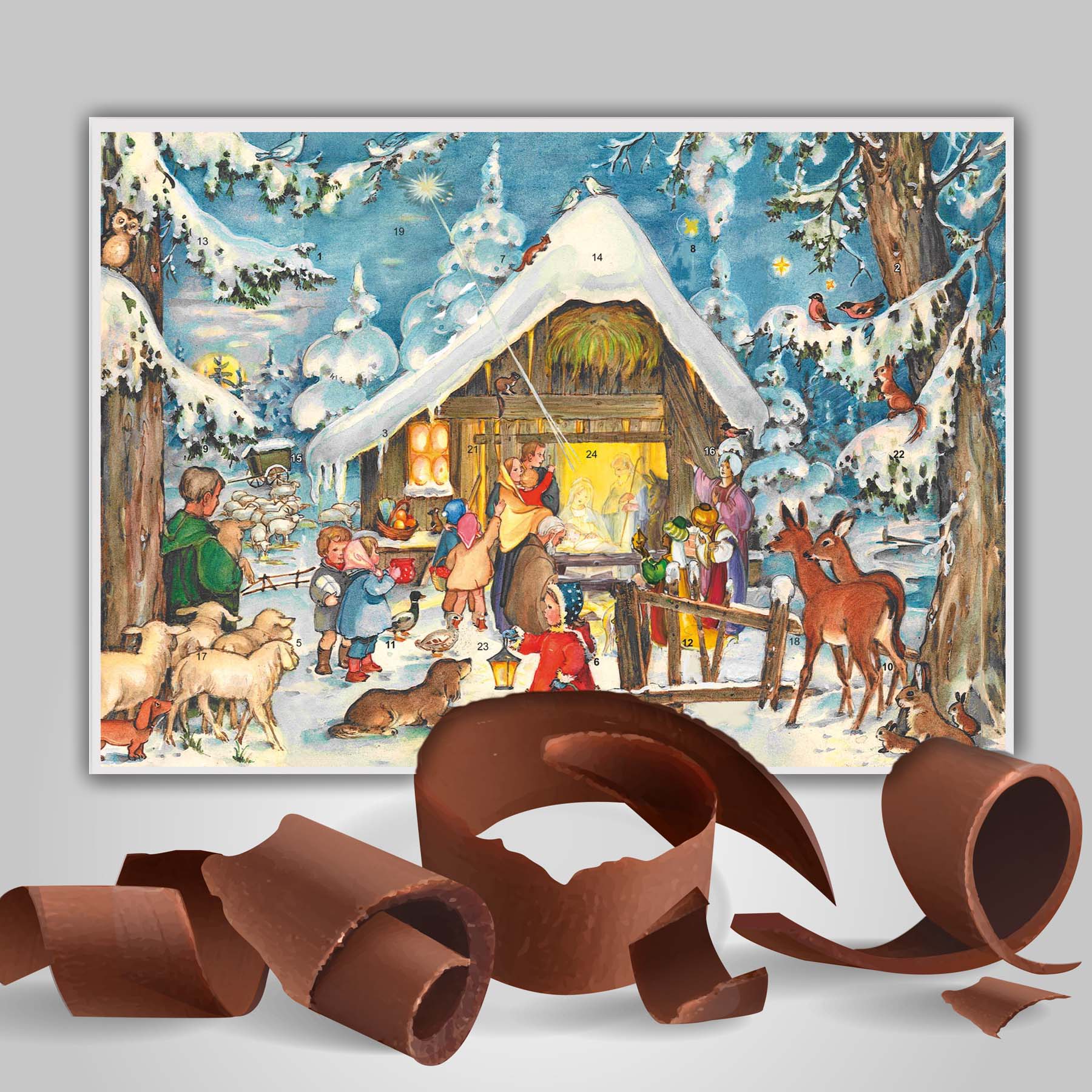 Chocolate Advent Calendar At the Stable - NEW