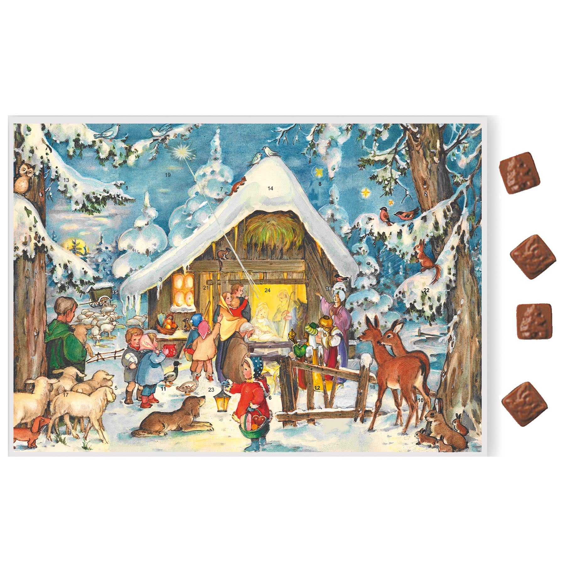 Schokoladen Adventskalender Am Stall