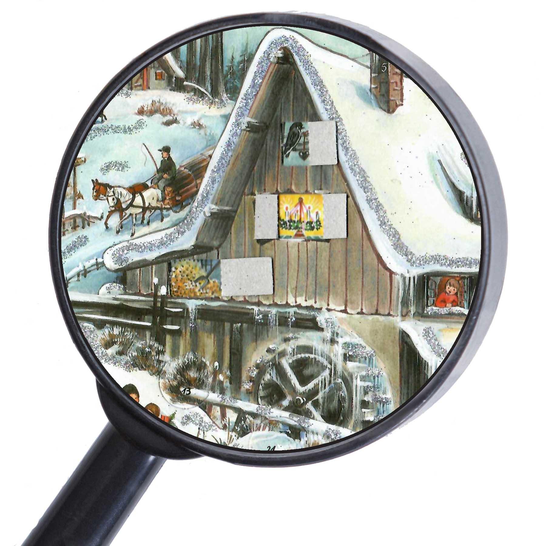 Adventskalender A4 "An der Mühle" - Sellmer Adventskalender