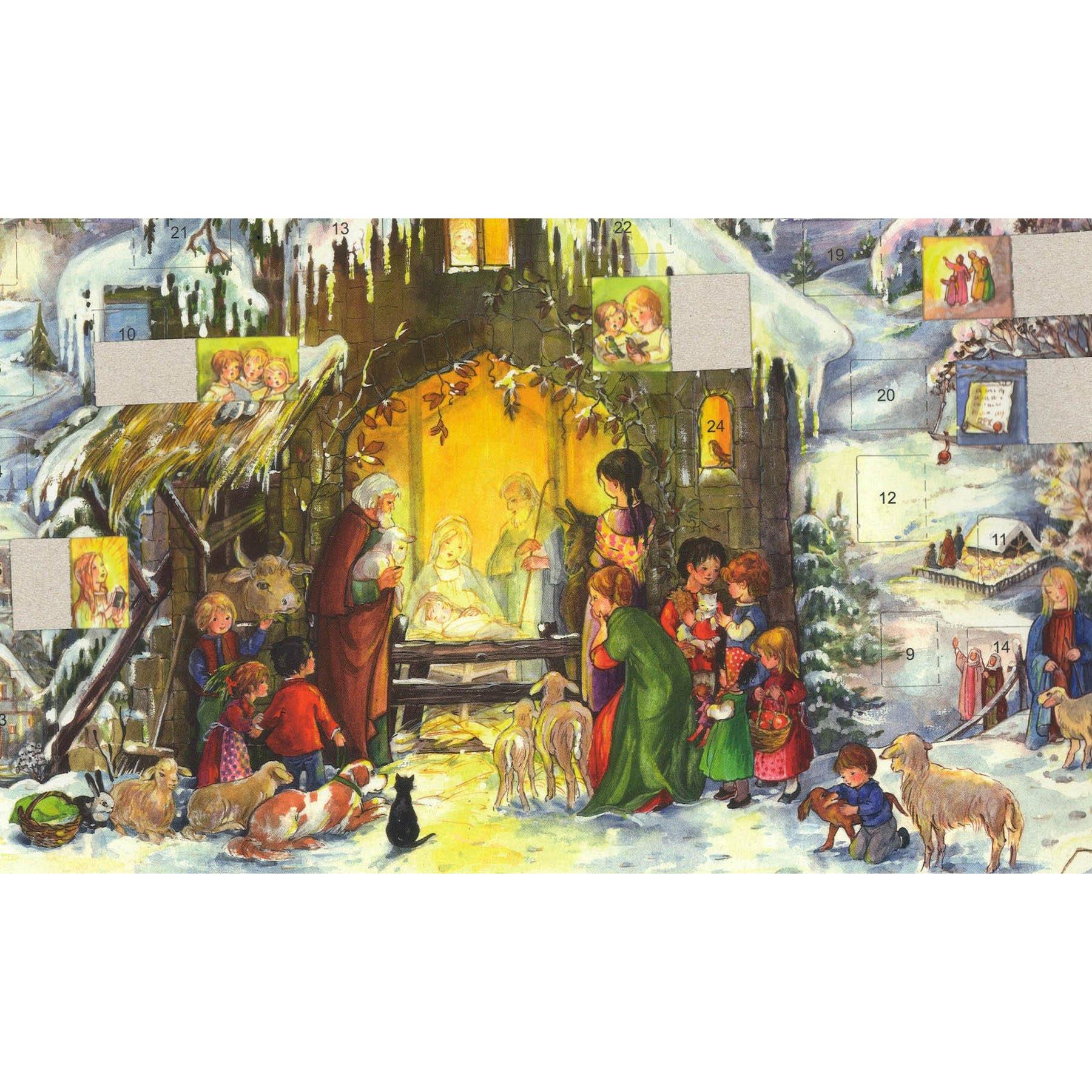 Adventskalender A4 "Jesus ist geboren" - Sellmer Adventskalender