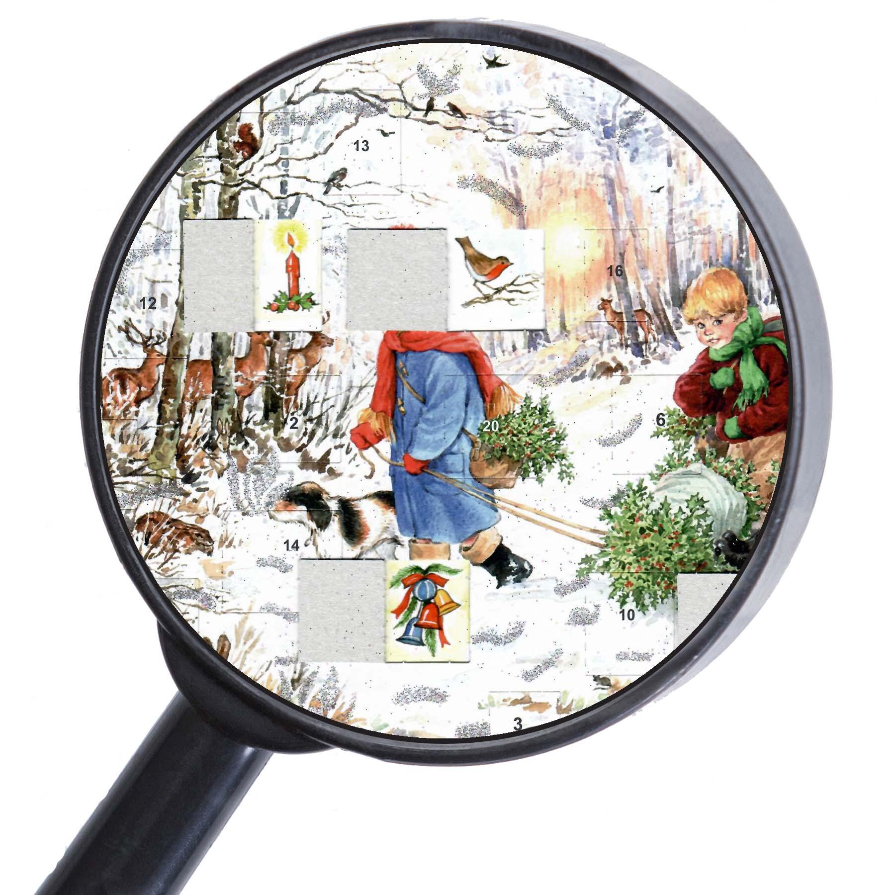 Adventskalender A4 "Schneefreuden im Wald" - Sellmer Adventskalender thumbnail