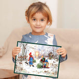 Adventskalender A4 "Schneefreuden im Wald" - Sellmer Adventskalender