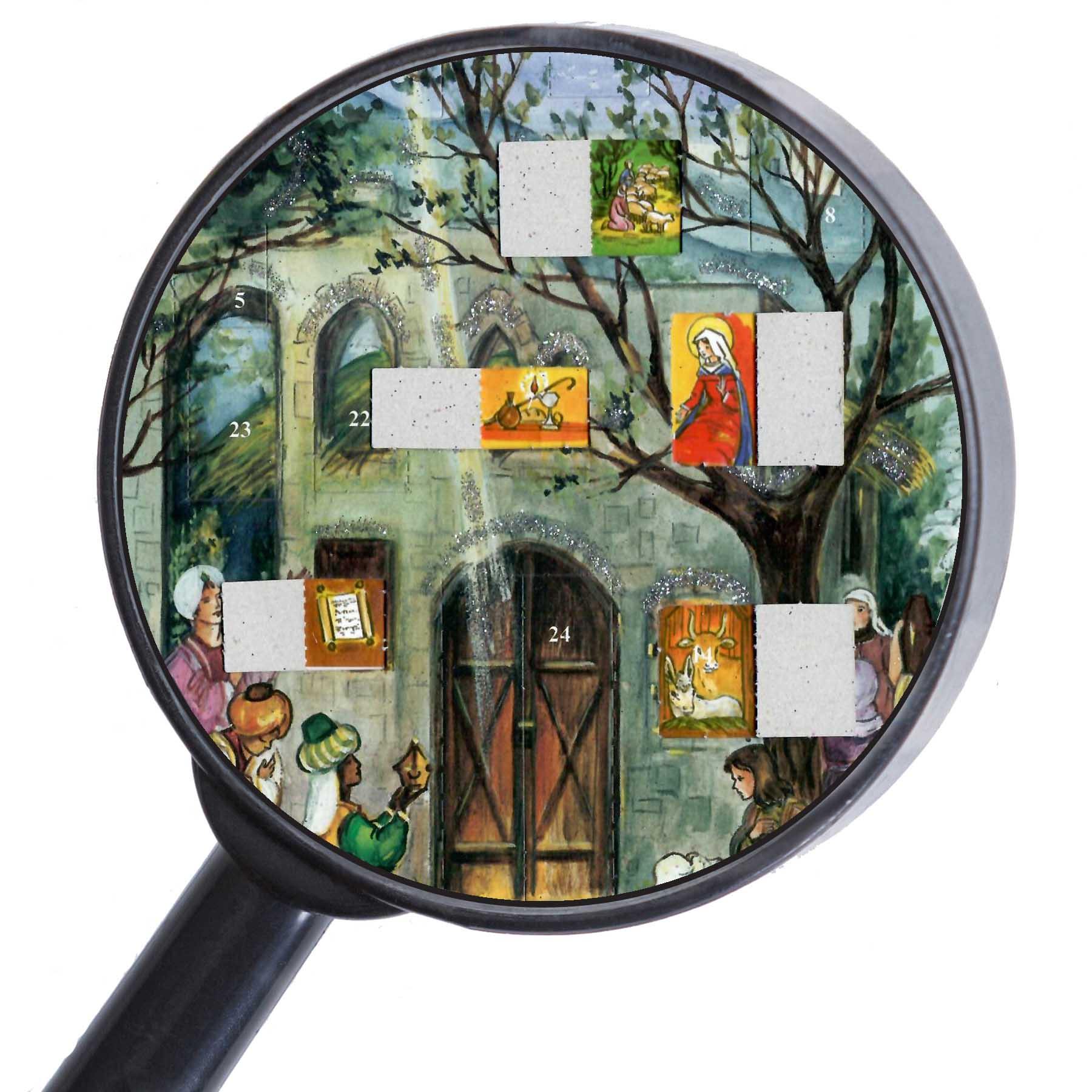 Adventskalender A4 "Stall von Bethlehem" - Sellmer Adventskalender