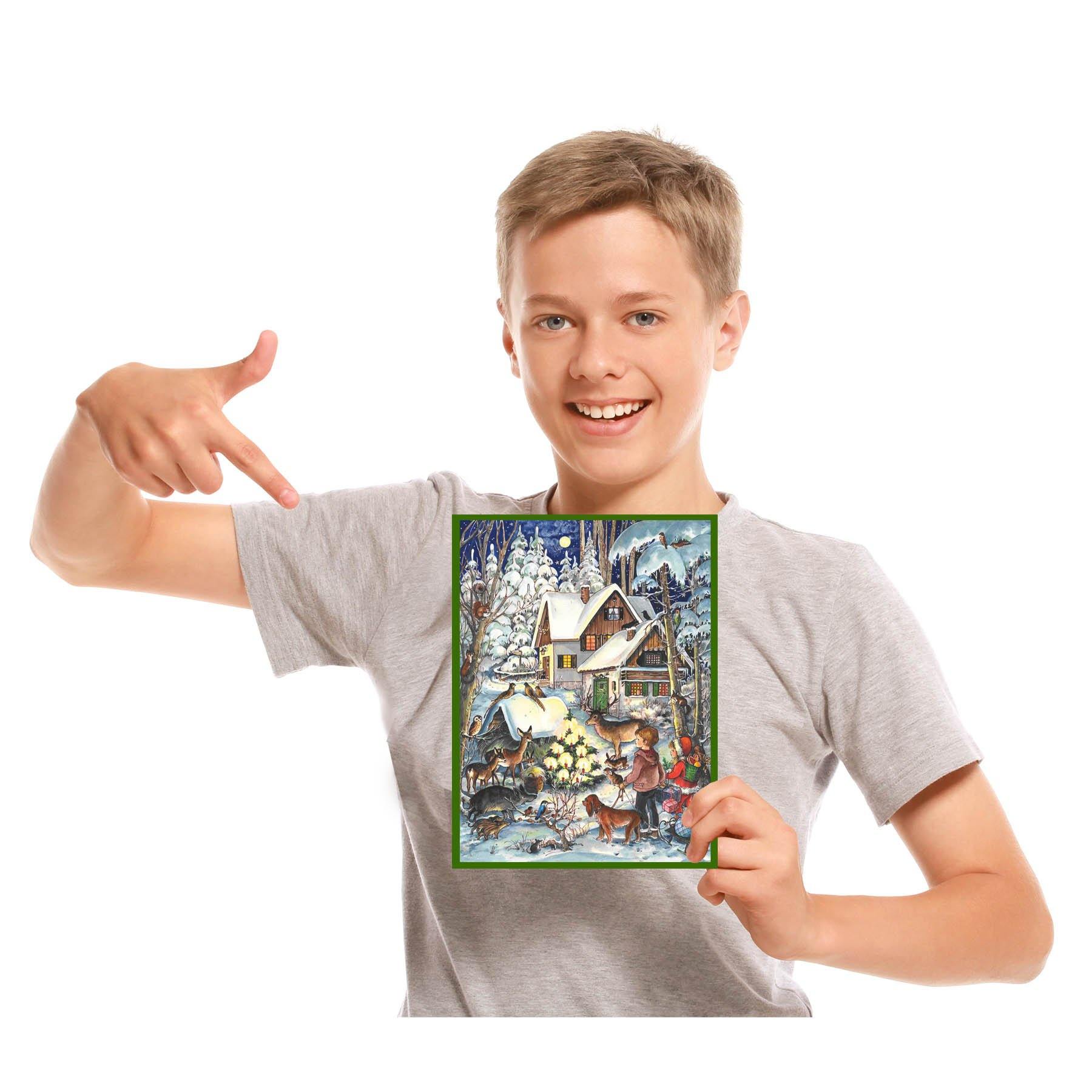 Adventskalender A4 "Winter bei den Tieren" - Sellmer Adventskalender thumbnail