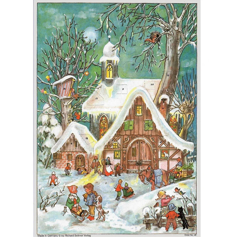 Advent calendar A4 "Winter activities"