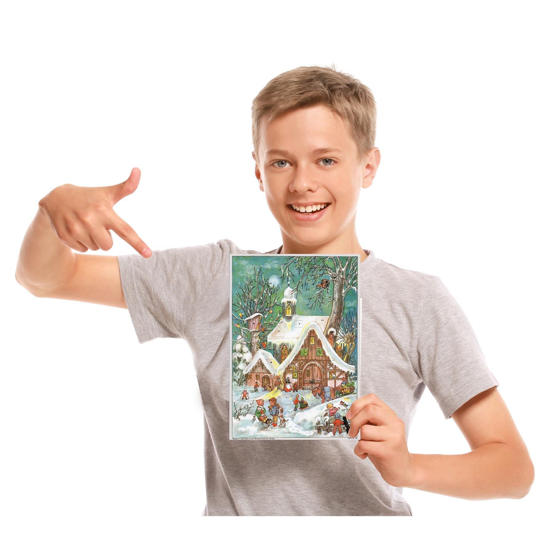 Adventskalender A4 "Winterliches Treiben" - Sellmer Adventskalender thumbnail