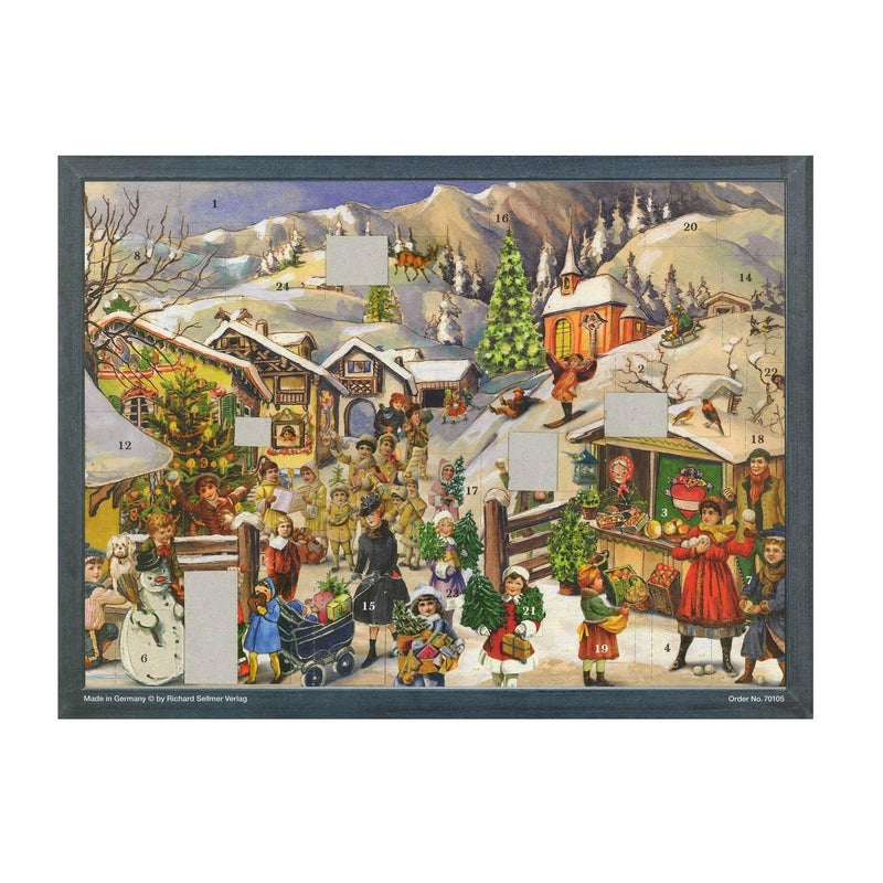 Adventskalender "Bergdorf im Schnee" - Sellmer Adventskalender