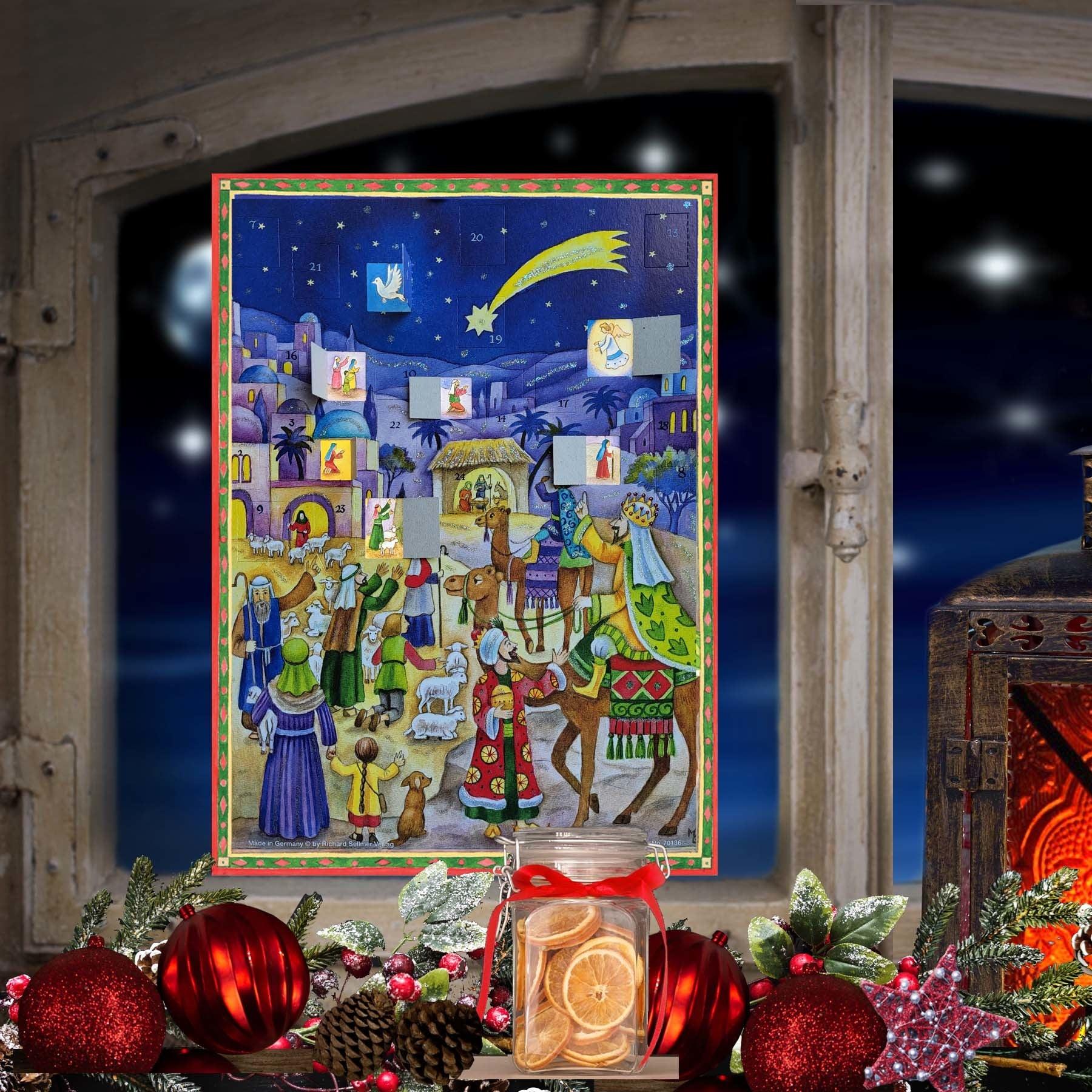 Adventskalender "Drei Könige kommen zum Stall" - Sellmer Adventskalender