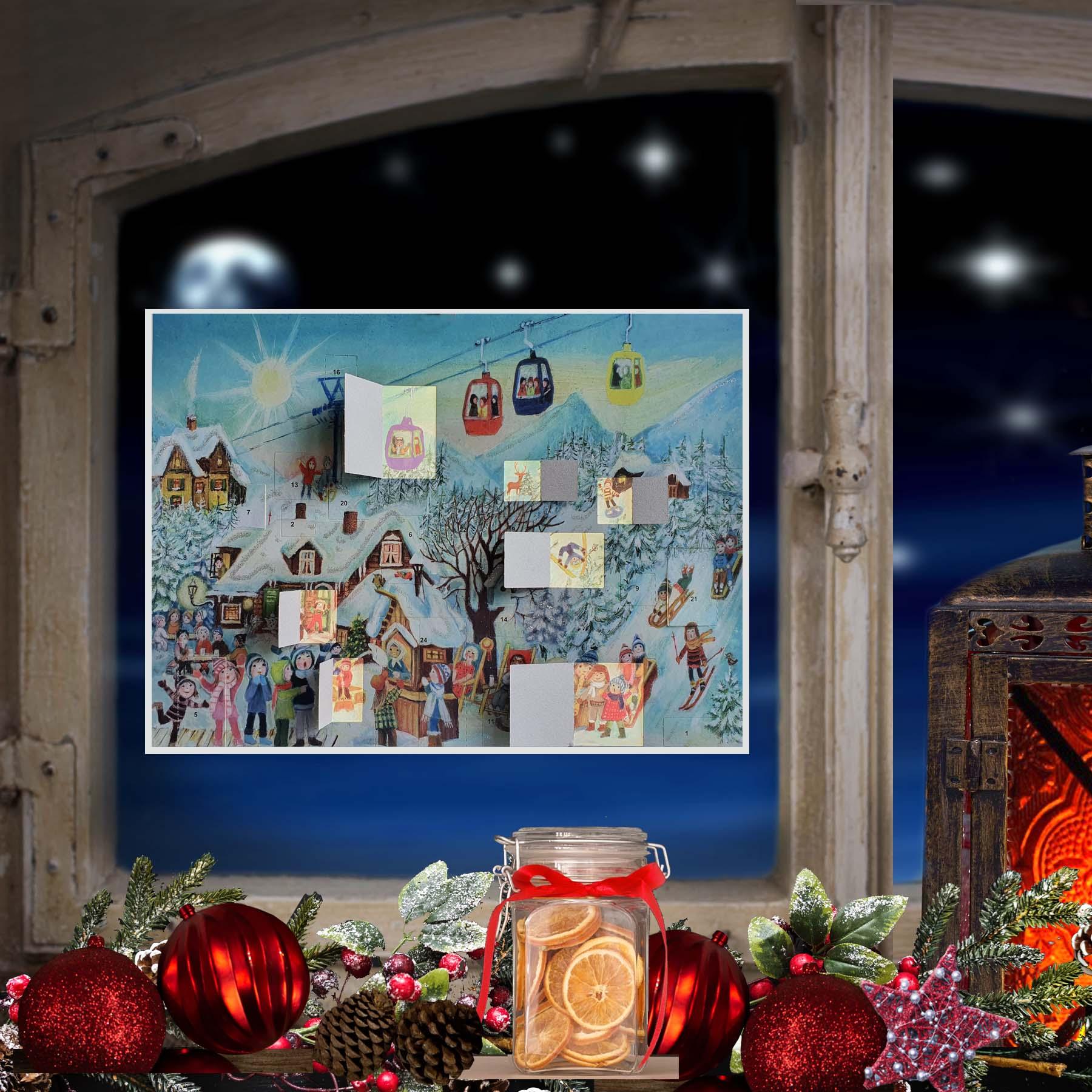 Adventskalender "Im Skigebiet" - Sellmer Adventskalender