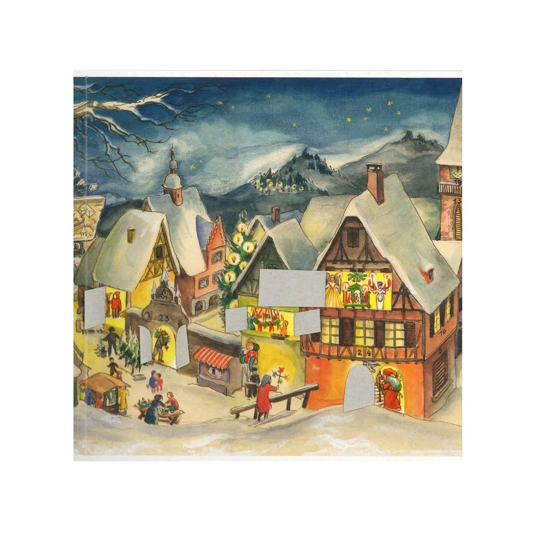 Adventskalender "Kleines Dorf im Winter" - Sellmer Adventskalender thumbnail