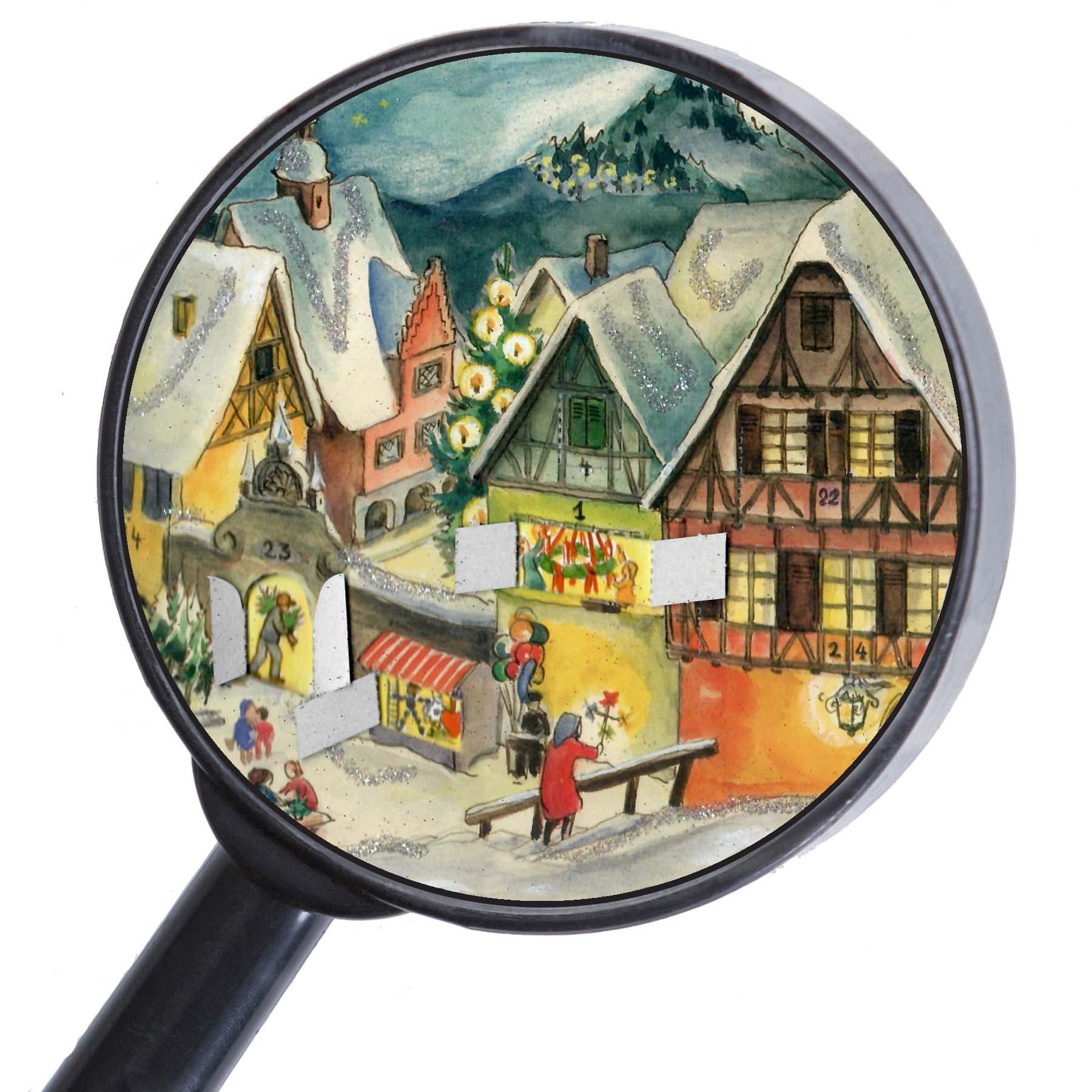 Adventskalender "Kleines Dorf im Winter" - Sellmer Adventskalender thumbnail