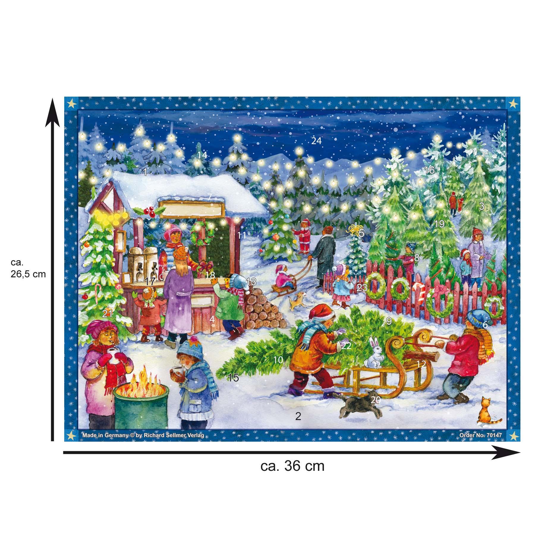 Adventskalender "Weihnachtsbaum Verkauf" - Sellmer Adventskalender