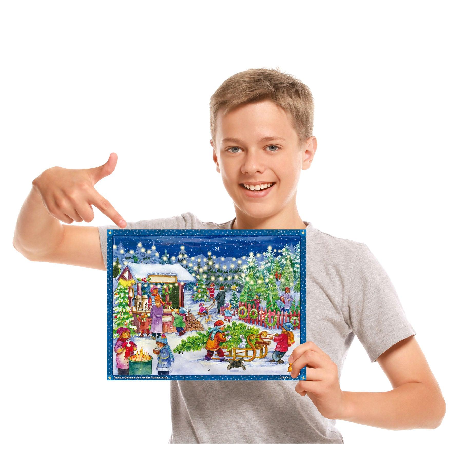 Adventskalender "Weihnachtsbaum Verkauf" - Sellmer Adventskalender