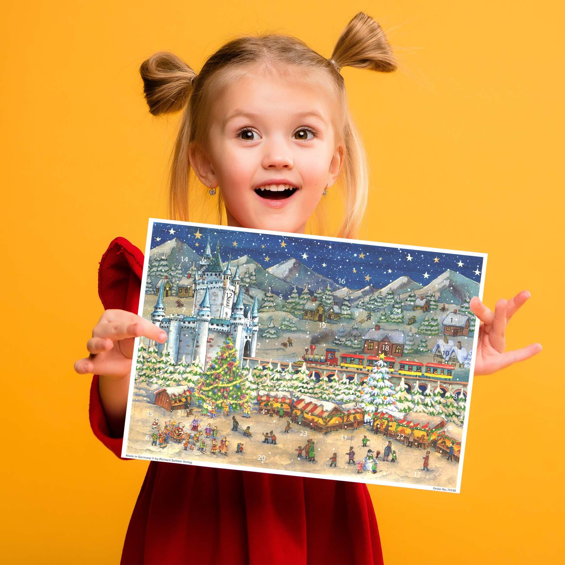 Adventskalender "Weihnachtsmarkt an der Burg" - Sellmer Adventskalender