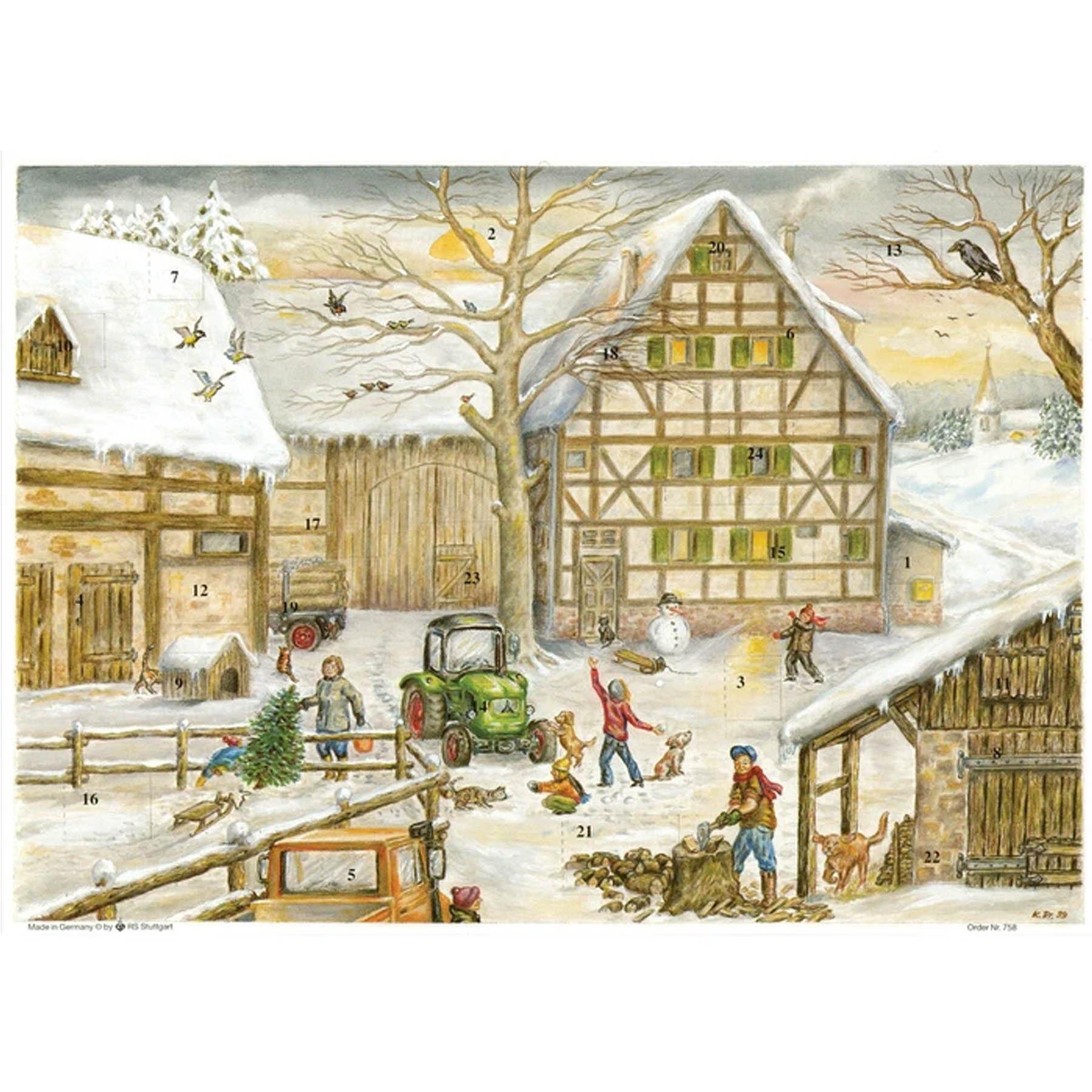 Adventskalender "Winter auf dem Bauernhof" - Sellmer Adventskalender