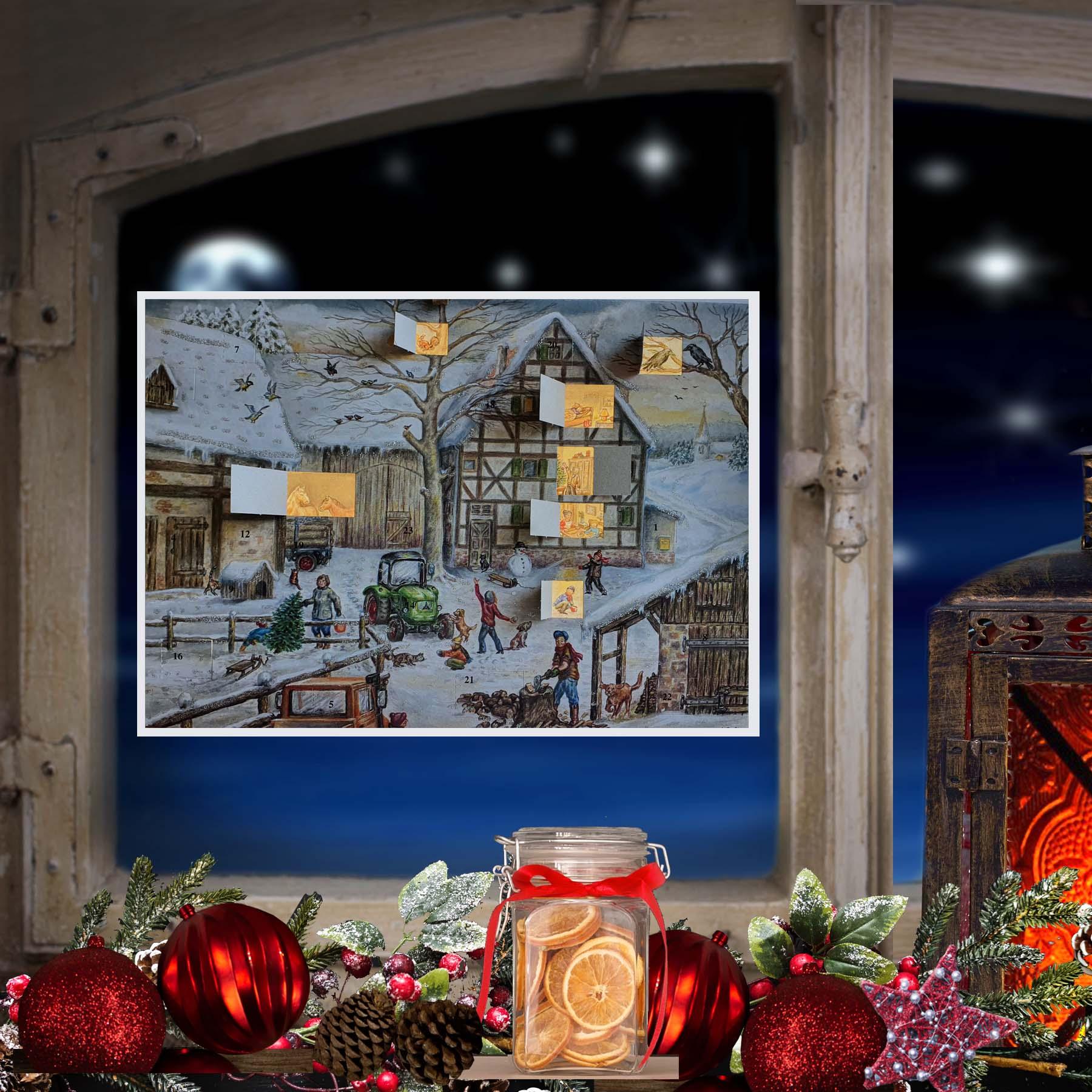 Adventskalender "Winter auf dem Bauernhof" - Sellmer Adventskalender