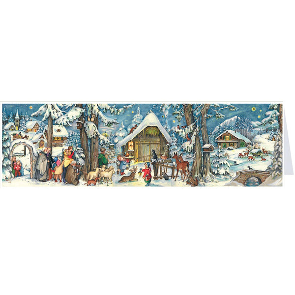 Postkarten-Adventskalender "Weihnachten mit den Tieren" - Sellmer Adventskalender