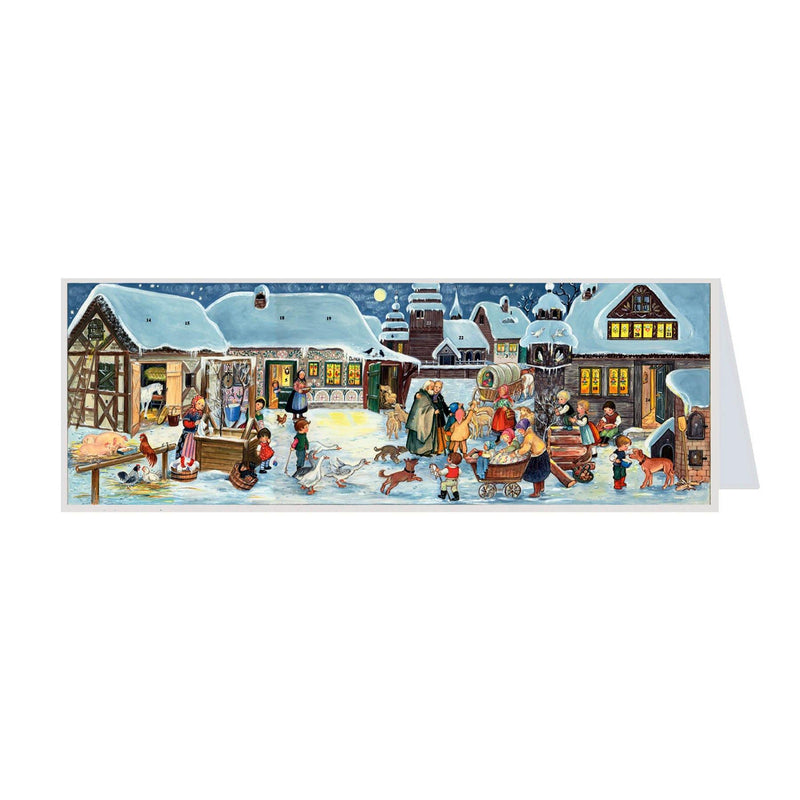 Postcard Advent Calendar "Winter in the Countryside"
