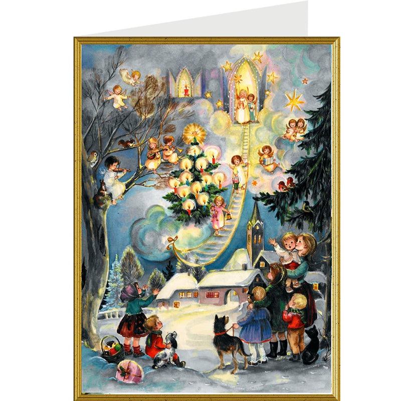 Weihnachtskarte "Seht die Himmelsleiter" - Sellmer Adventskalender