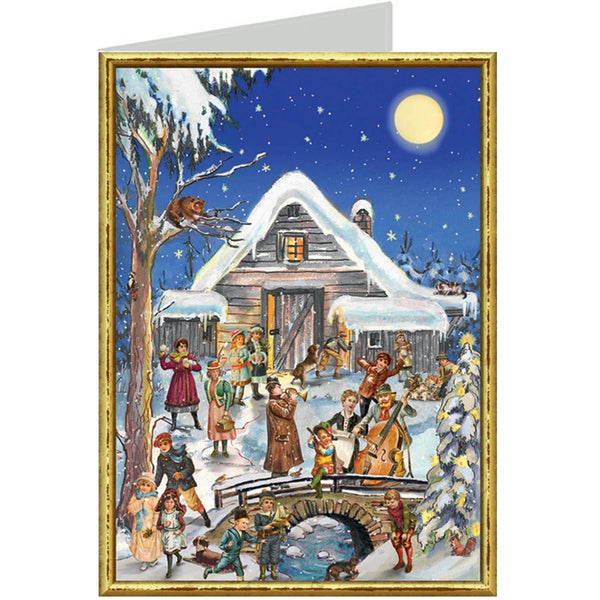 Weihnachtskarte "Weihnachtliche Musikanten" - Sellmer Adventskalender