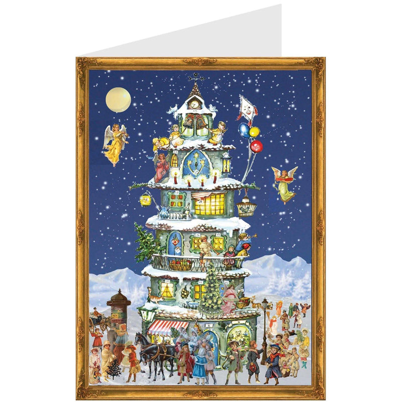 Weihnachtskarte "Weihnachtsturm" - Sellmer Adventskalender